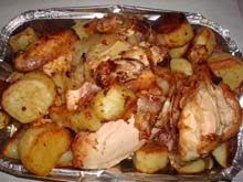 Pollo al horno con papas